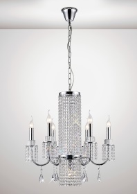IL31543  Emily Crystal Chandelier 7 Light